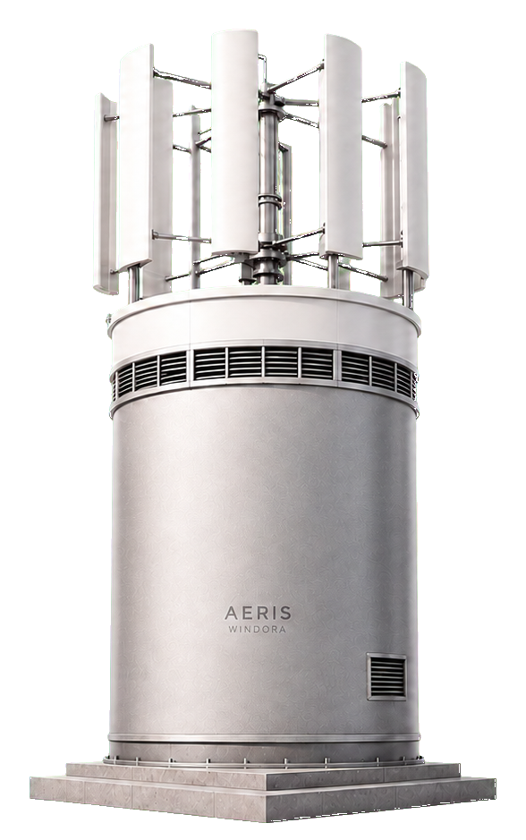 AERIS WINDORA 户外净风塔透明背景产品渲染图